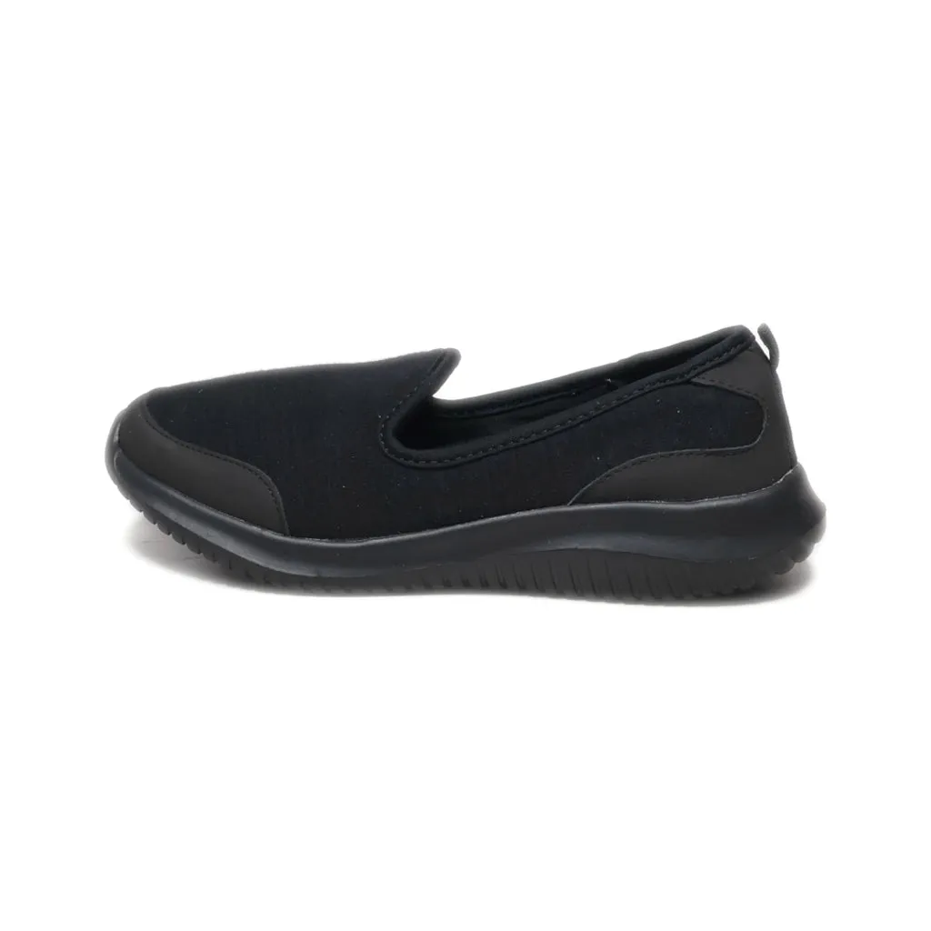 F&F Loafers Leather Black Colour For Women