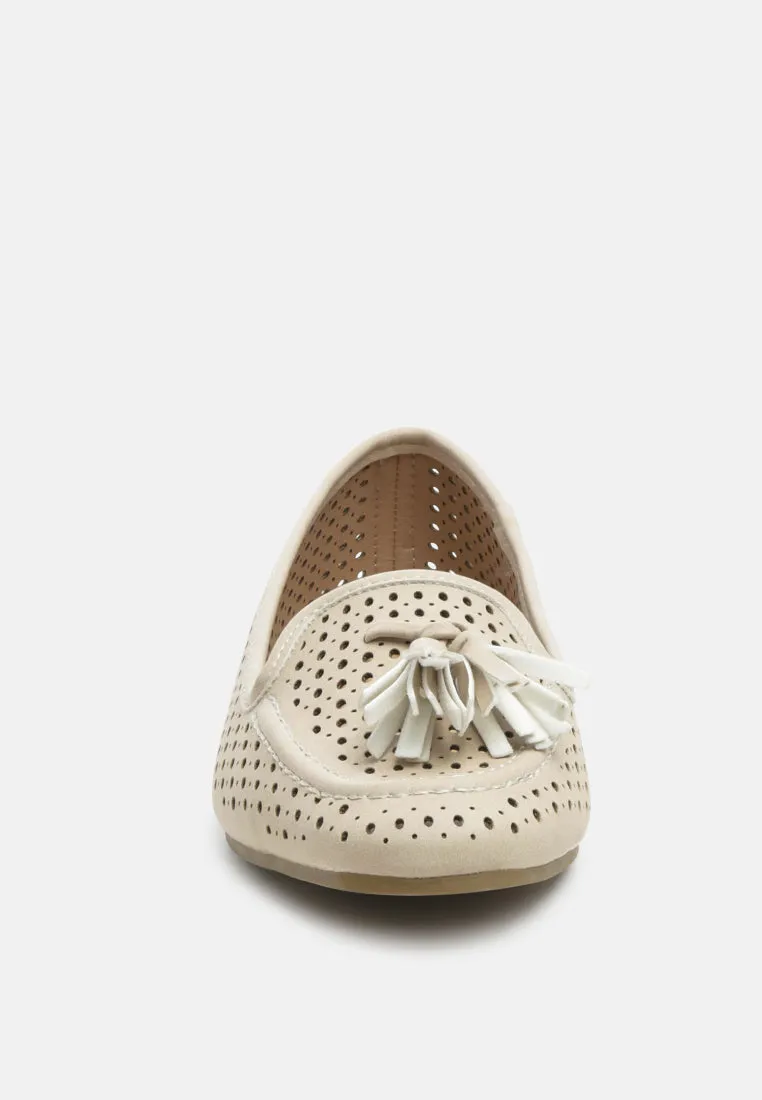 Feet Nest Perforated Microfiber Loafer