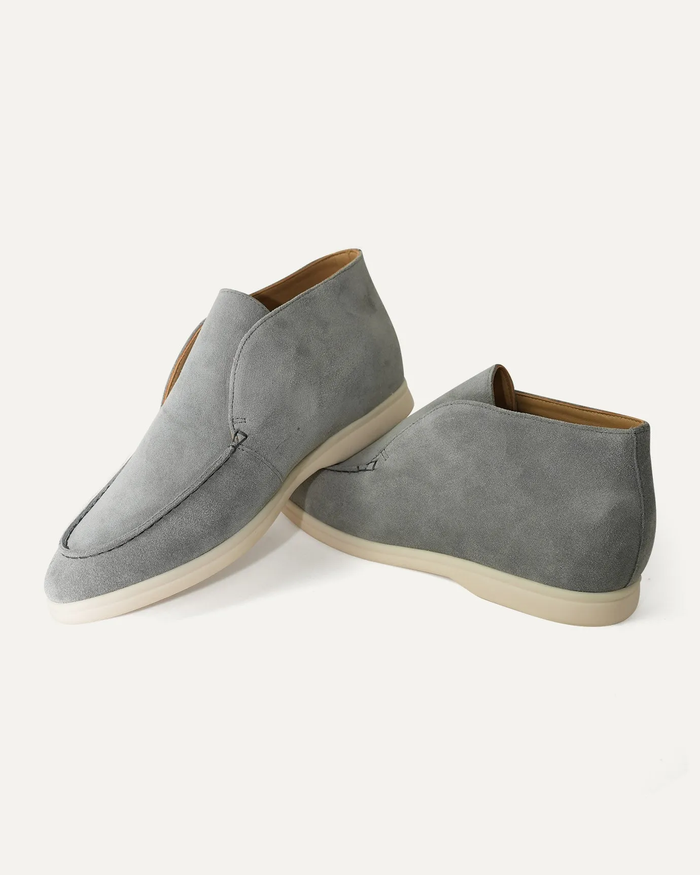 Florence Loafer Leather - Gray