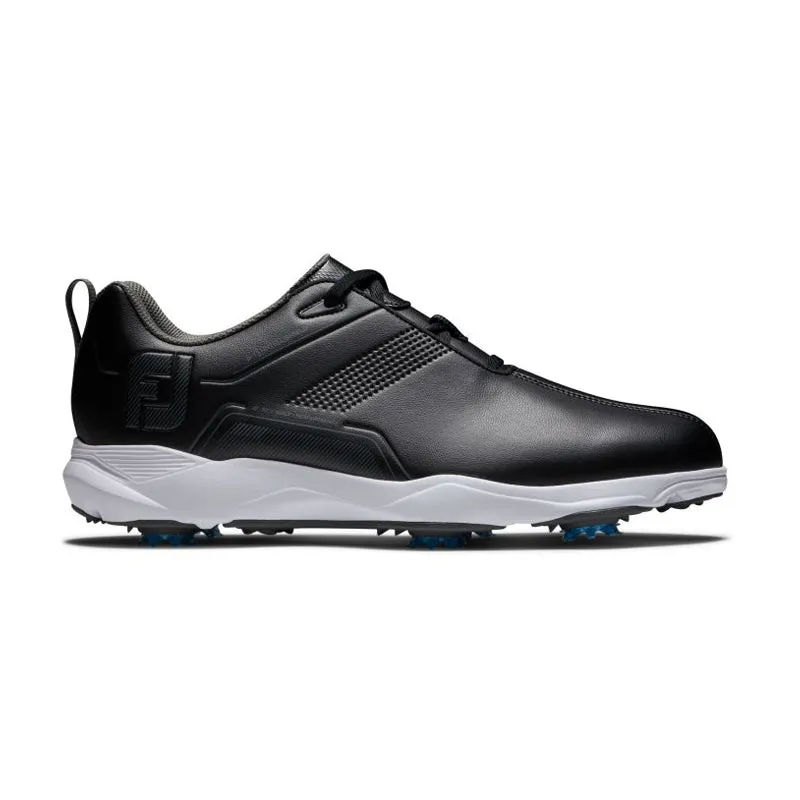 FOOTJOY eComfort Men's Spiked Shoes (Black/White/Blue)