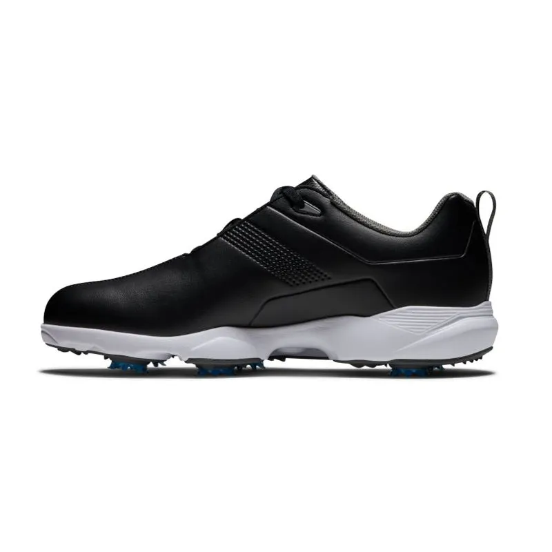 FOOTJOY eComfort Men's Spiked Shoes (Black/White/Blue)