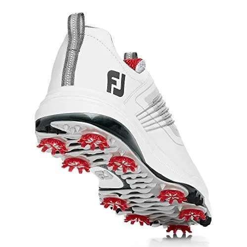 FootJoy Men's Fury Golf Shoes White 10.5 M Red, US