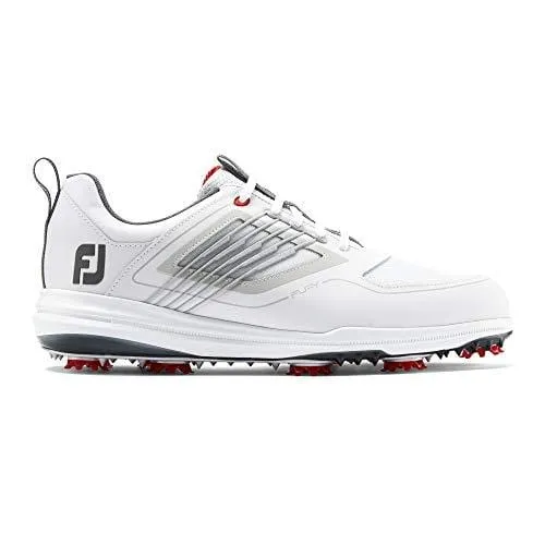 FootJoy Men's Fury Golf Shoes White 10.5 M Red, US