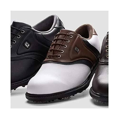 FootJoy Men's Originals Golf Shoes White 10 M Brown, US