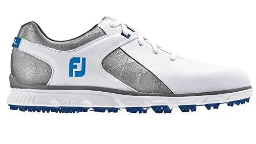 FootJoy Men's Pro/SL-Previous Season Style Golf Shoes White 9.5 M Grey/Light Blue, US