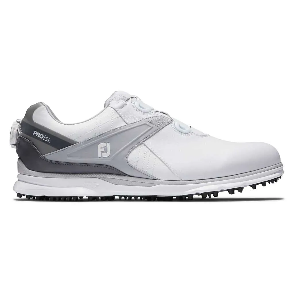 FootJoy Pro SL BOA White Mens Golf Shoes