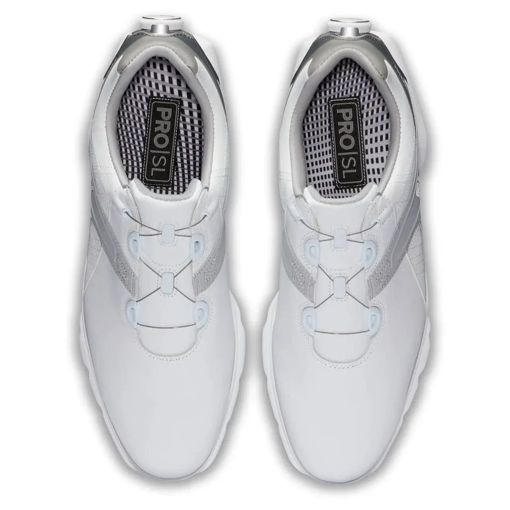 FootJoy Pro SL BOA White Mens Golf Shoes