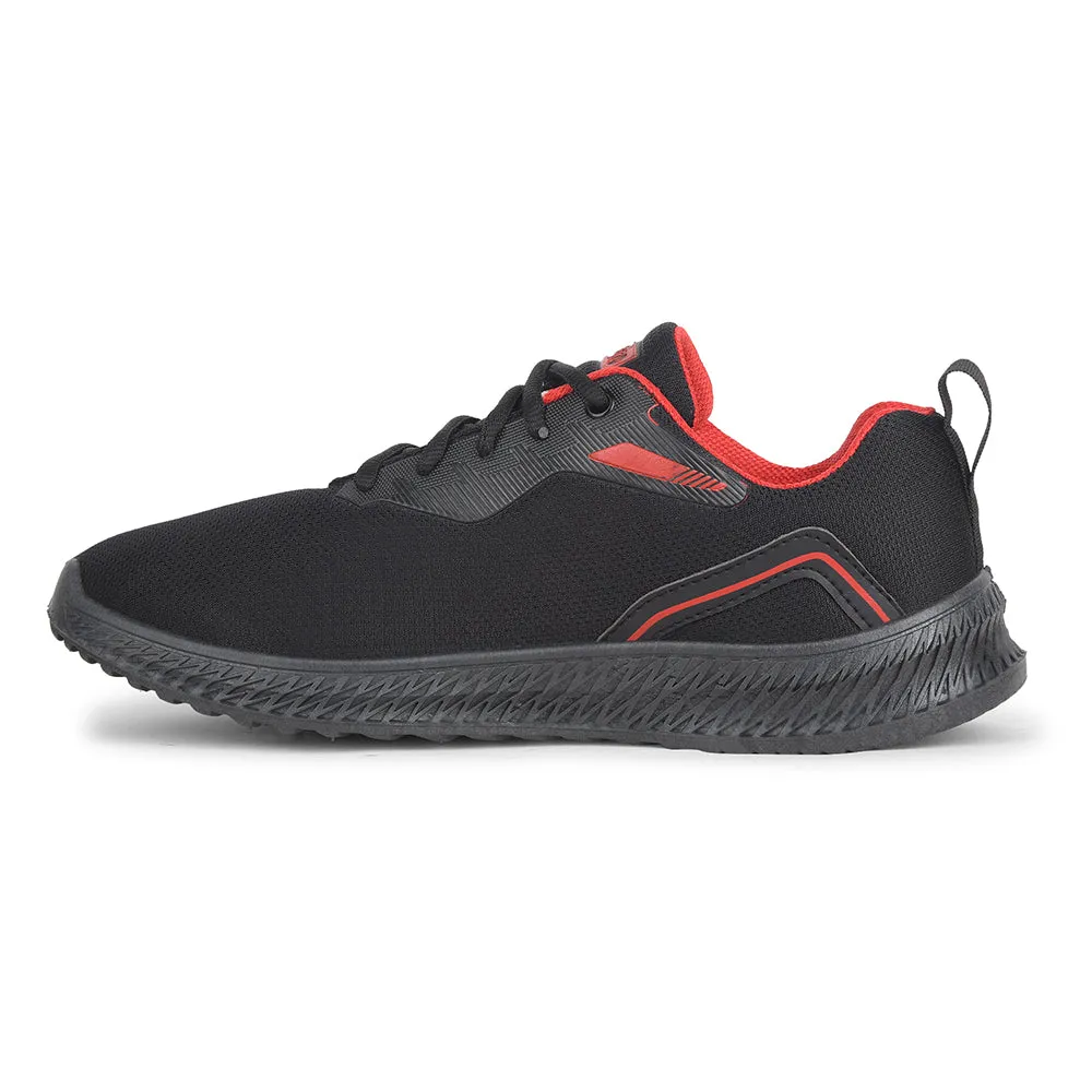 Force10 Black Sports Walking Shoes For Men OSLO-M1E By Liberty