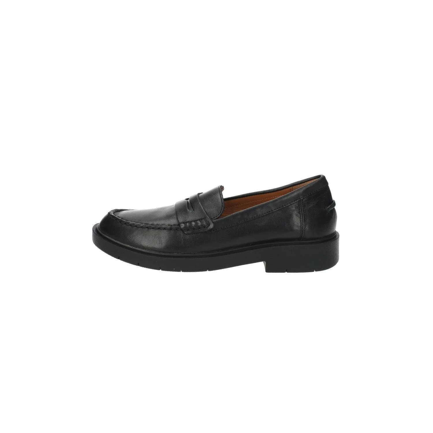 Geox Spherica Ec1 Loafers Leather Black Colour For Women