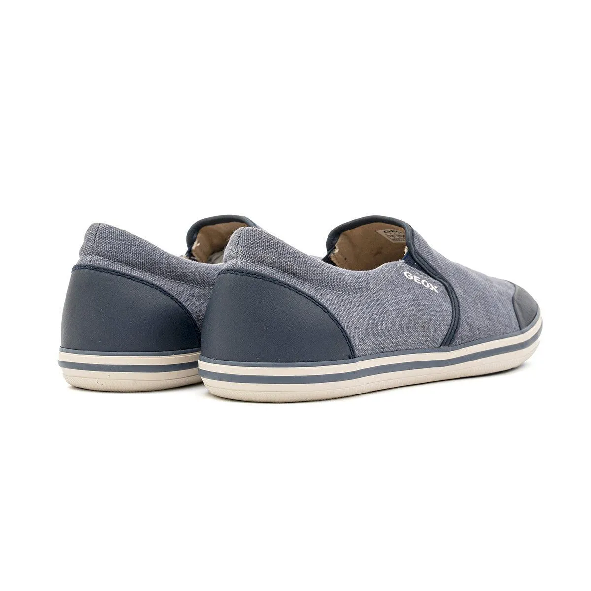 Geox Venzone Casual Loafers Leather Grey Colour For Men