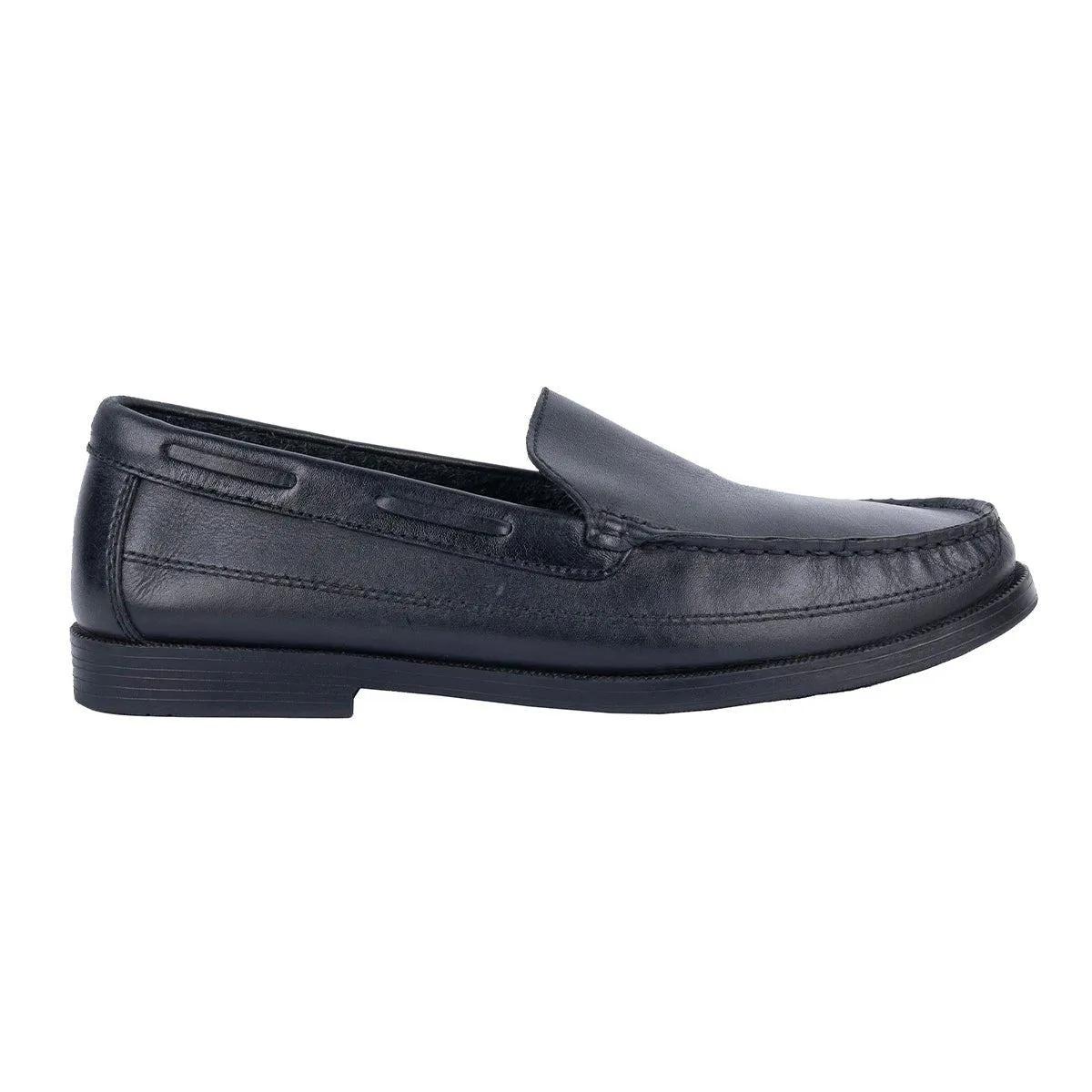 Giorgio Brutini Formal Slip Ons Leather Black Colour For Men