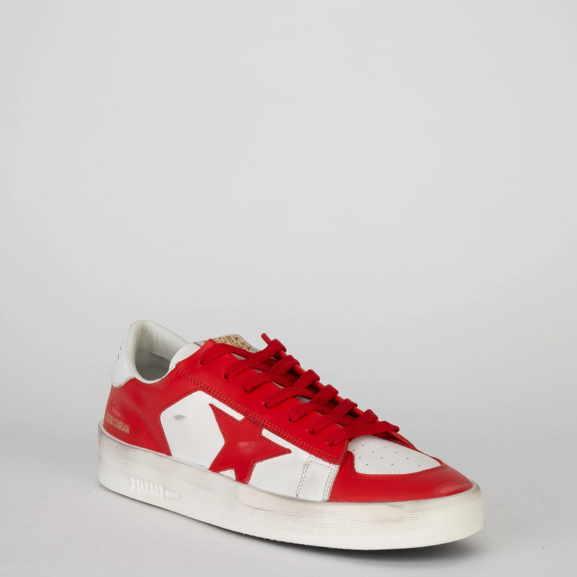 GOLDEN GOOSE SNEAKERS STARDAN WHITE/RED