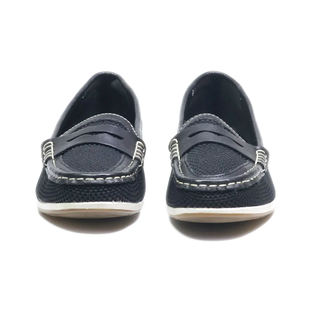 Graceland Loafers Fabric Black Colour For Women