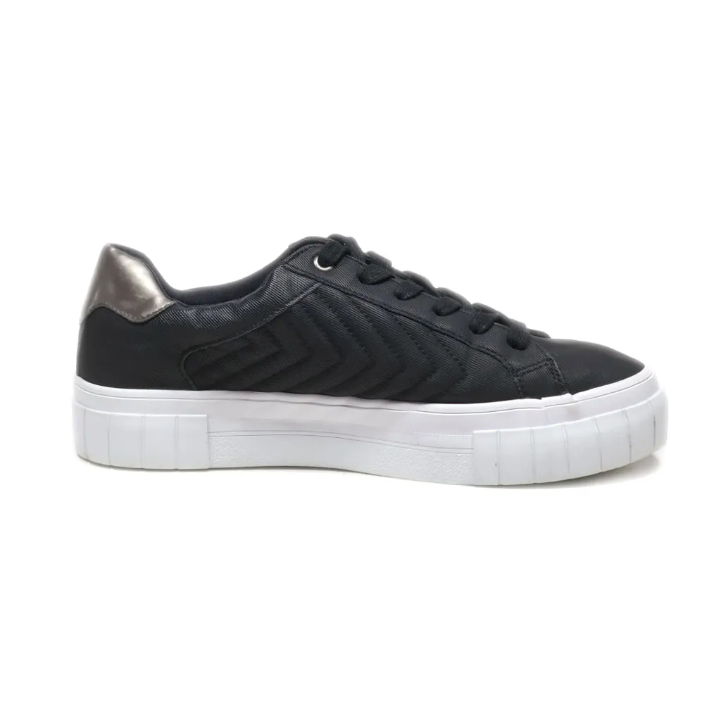 Graceland Low-Top Sneakers Fabric Black Colour For Men