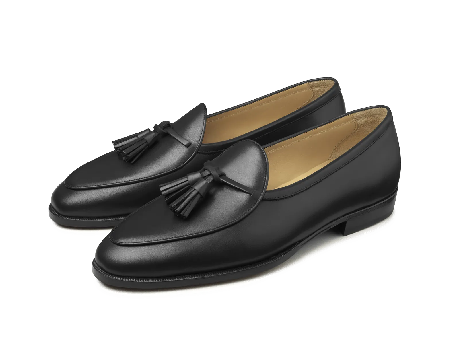 Grand Conti Tassel Loafers in Black Noble Calf