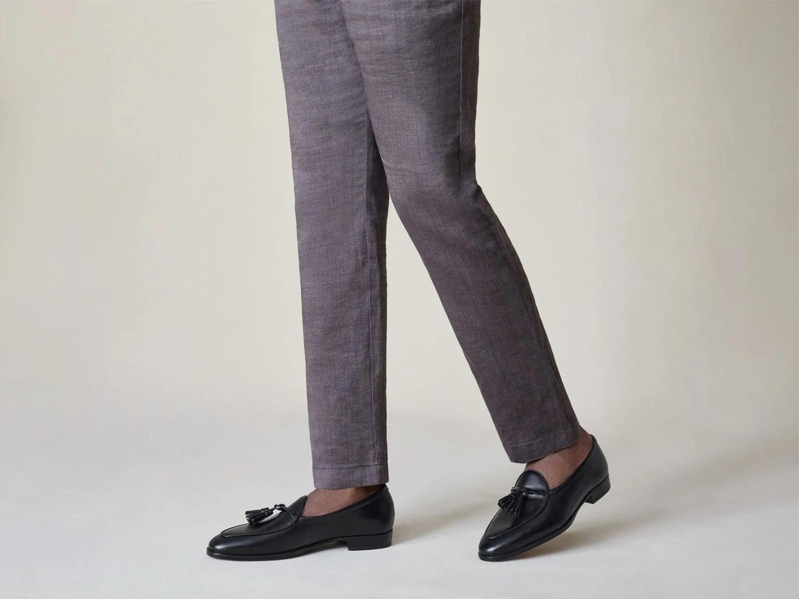 Grand Conti Tassel Loafers in Black Noble Calf