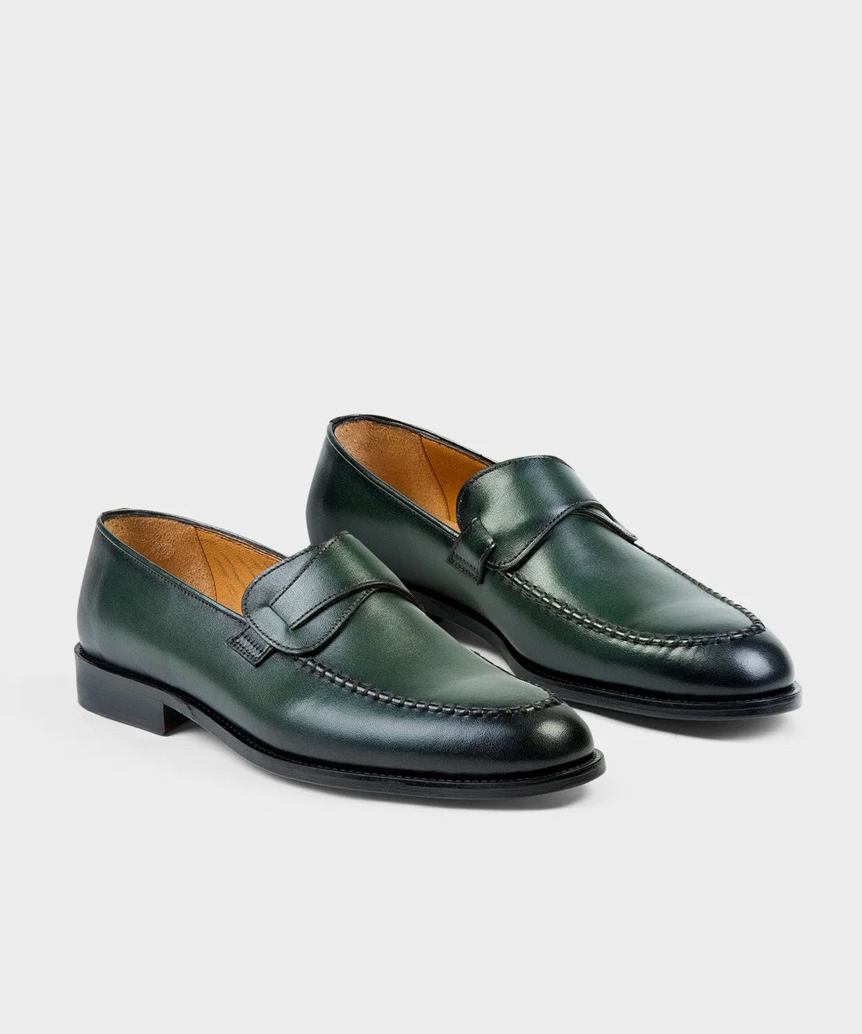 Green Leather Loafer