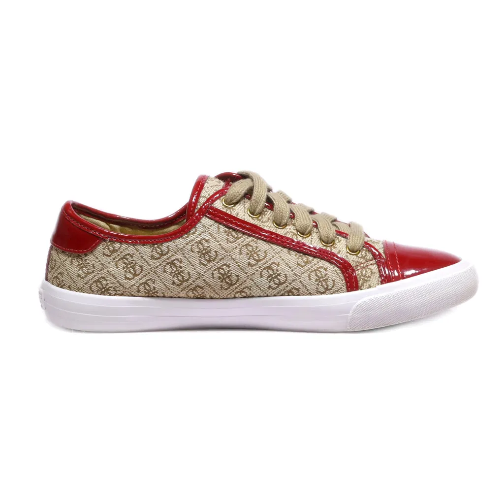 Guess Low-Top Sneakers Fabric Brown Colour For Women