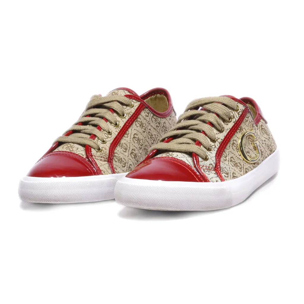 Guess Low-Top Sneakers Fabric Brown Colour For Women