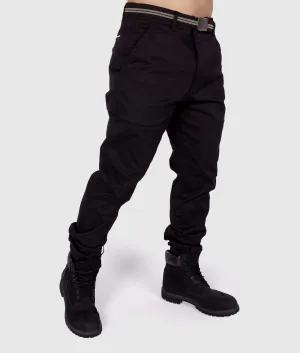 HardTuned Grid Cuffed Chinos - Black