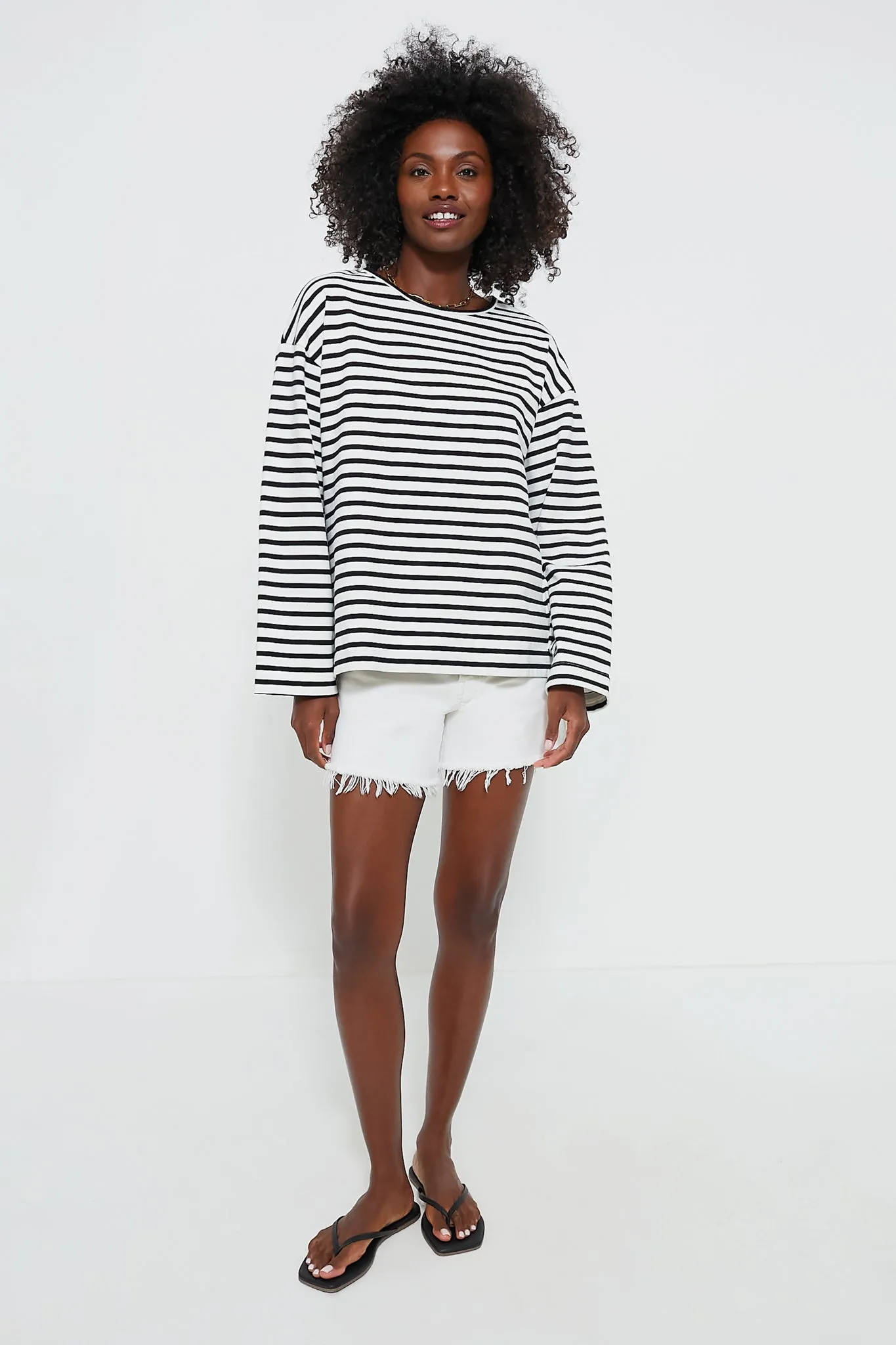 Heavyweight Jersey Breton Stripe Shirt