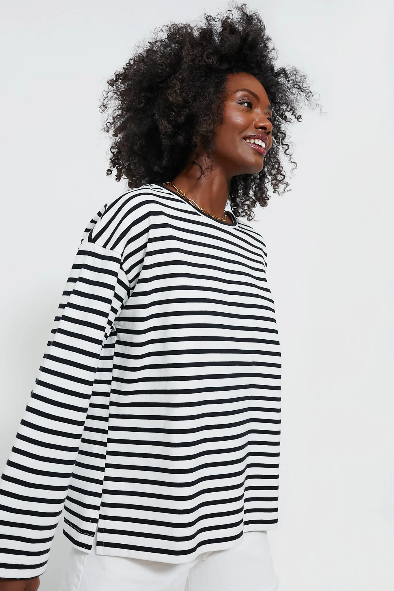 Heavyweight Jersey Breton Stripe Shirt