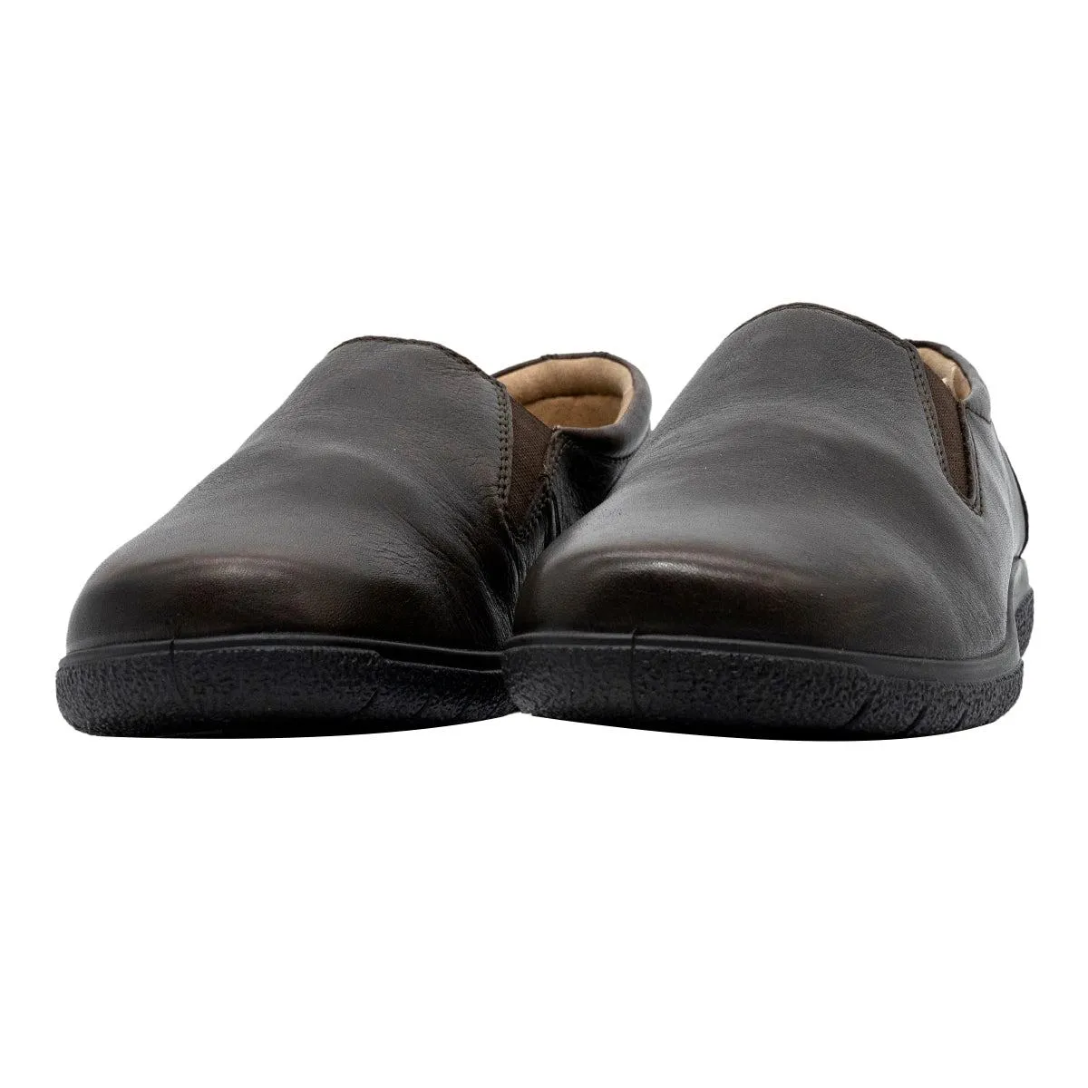 Hotter Glove Loafers Leather Brown Colour For Men