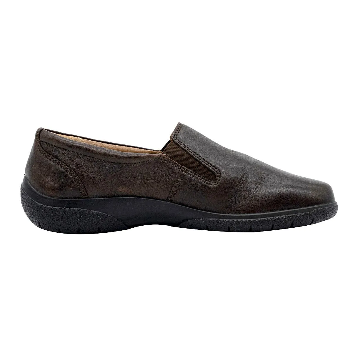 Hotter Glove Loafers Leather Brown Colour For Men