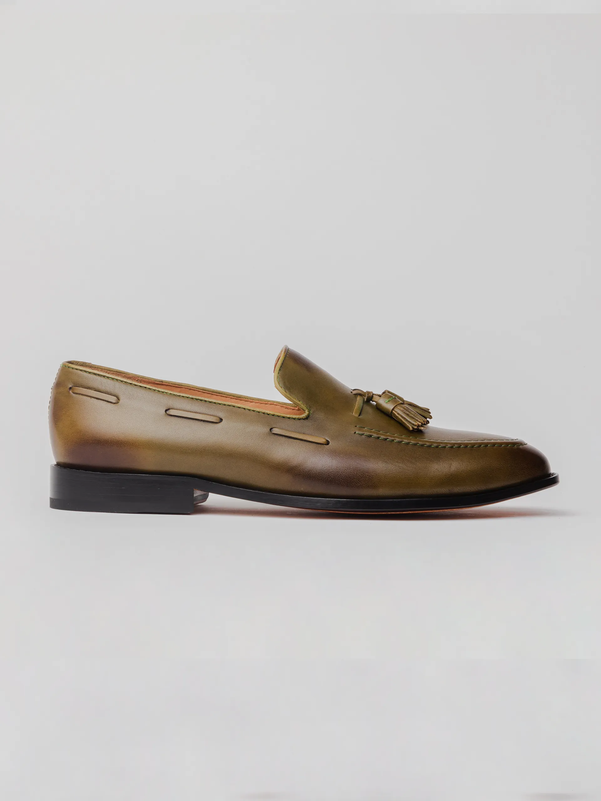 Hudson Tassel Loafer - Olive