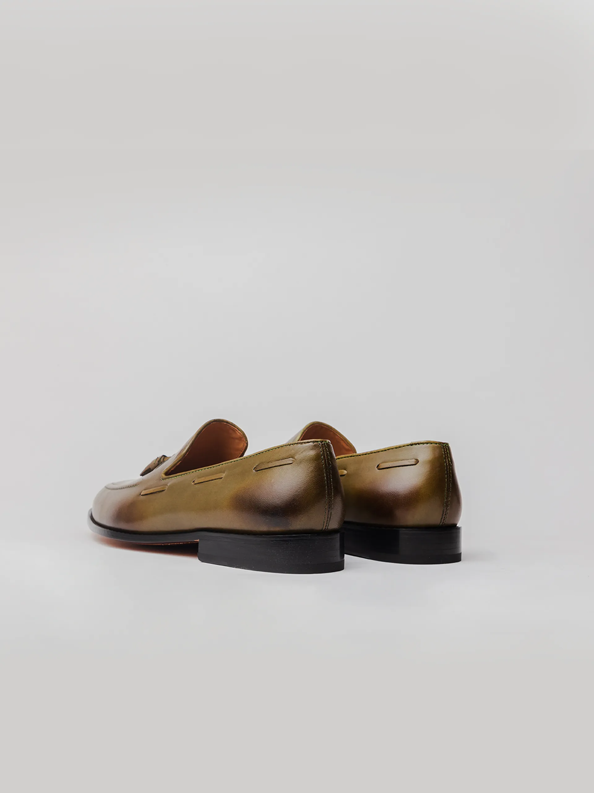 Hudson Tassel Loafer - Olive