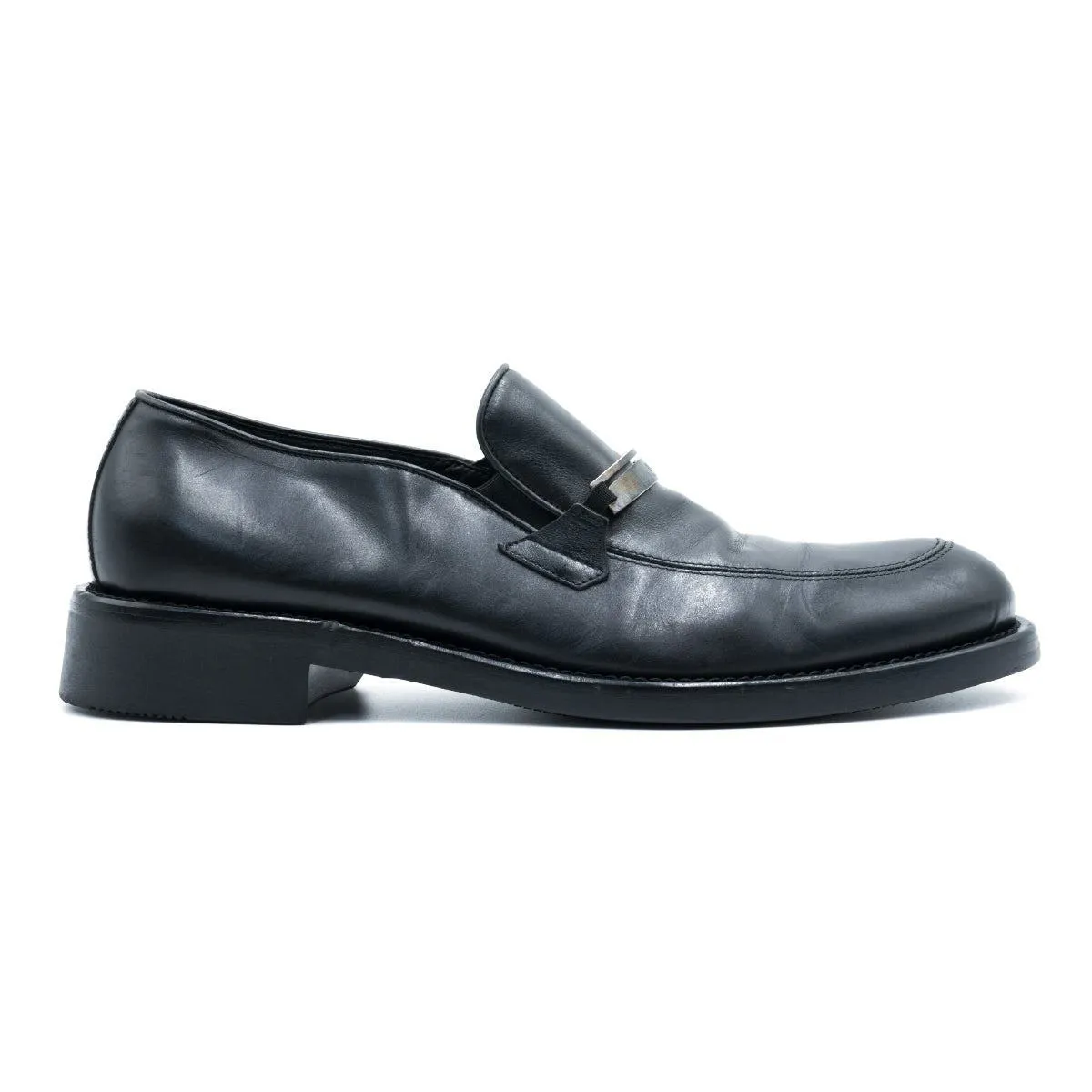 Hugo Boss On Formal Slip Ons Leather Black Colour For Men