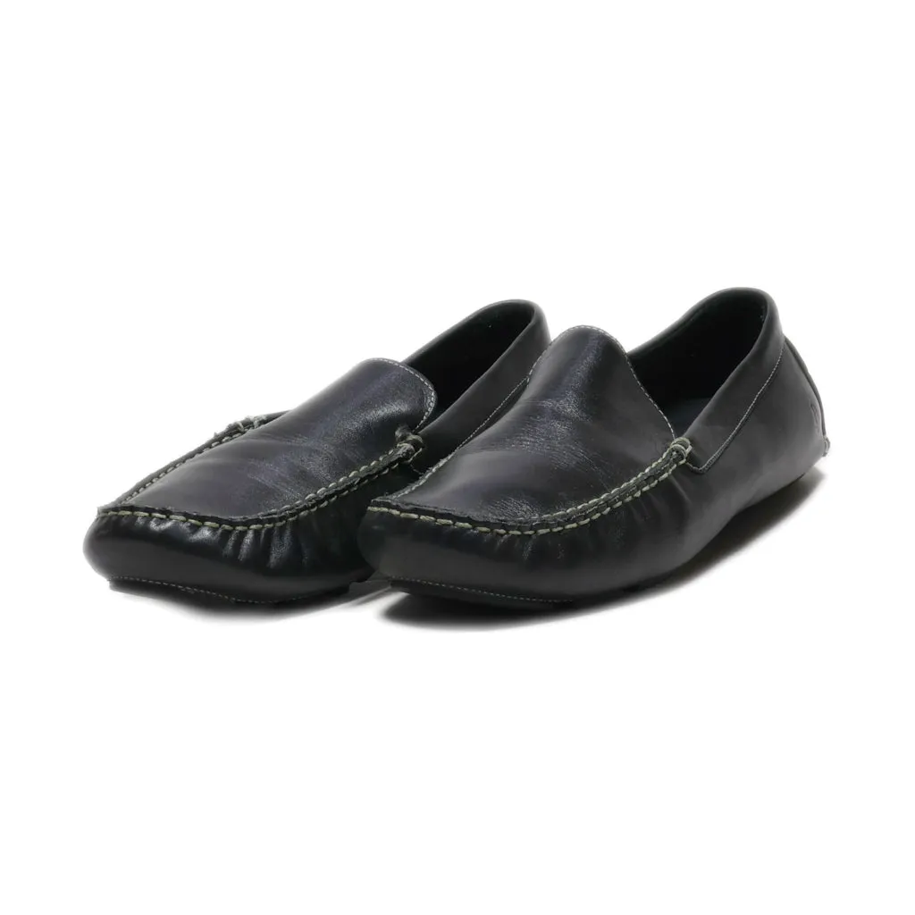 Hush Puppies Loafers Leather Black Colour For Men