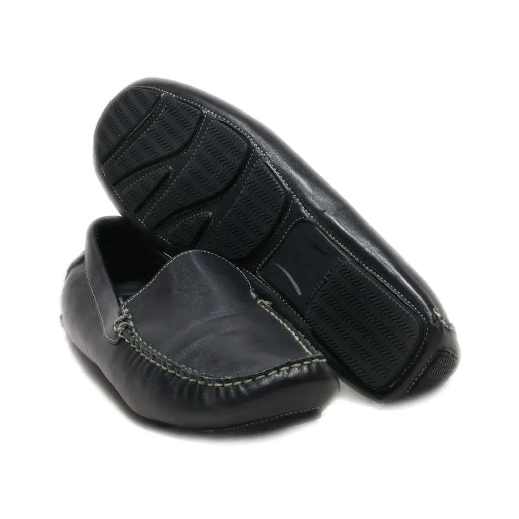 Hush Puppies Loafers Leather Black Colour For Men