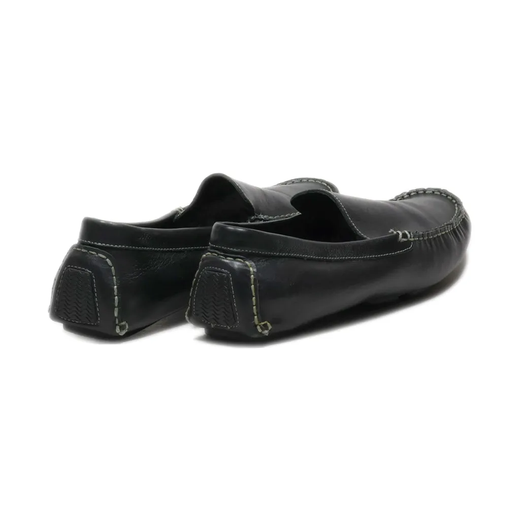 Hush Puppies Loafers Leather Black Colour For Men