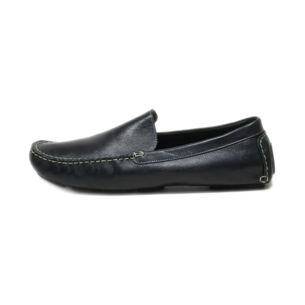 Hush Puppies Loafers Leather Black Colour For Men