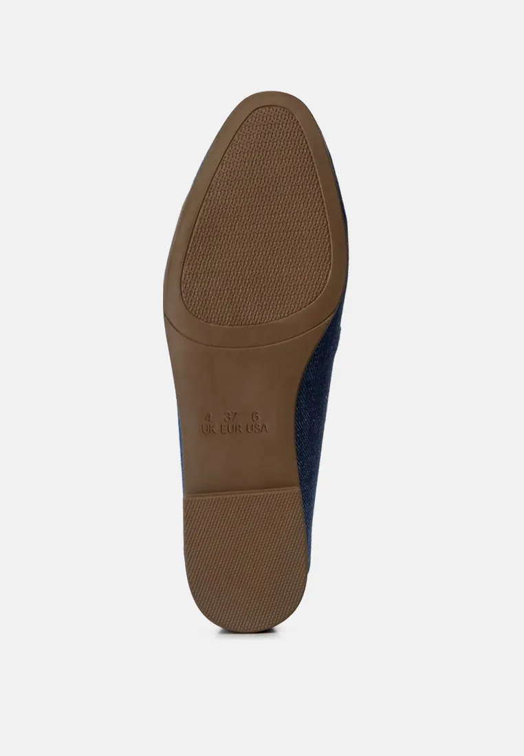 Jiro Horsebit Detail Flat Loafers