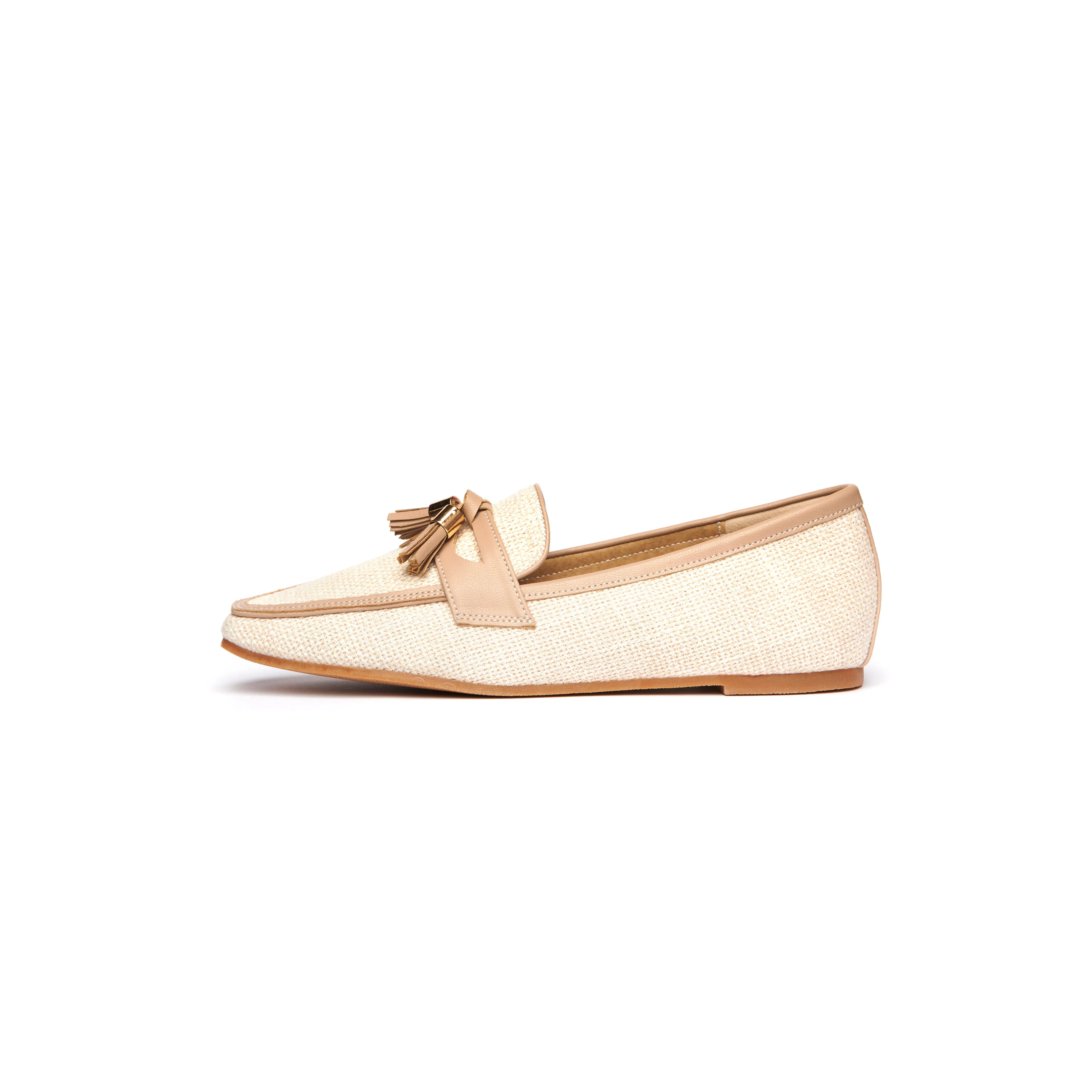 Kenni Tassel Loafers - Beige ( BEI )