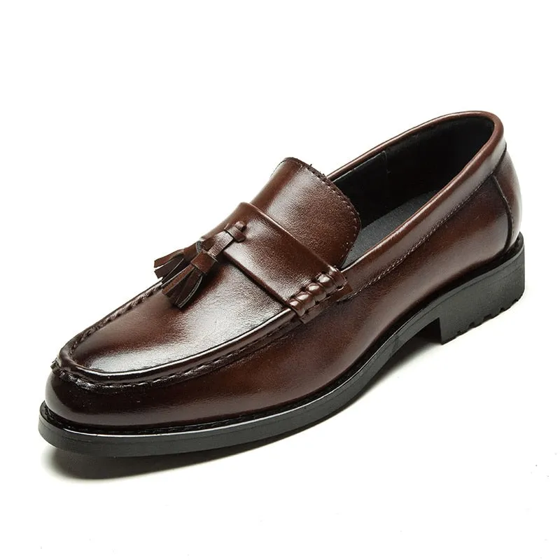 [Korean Style] High Quality Leather Tassel Loafers