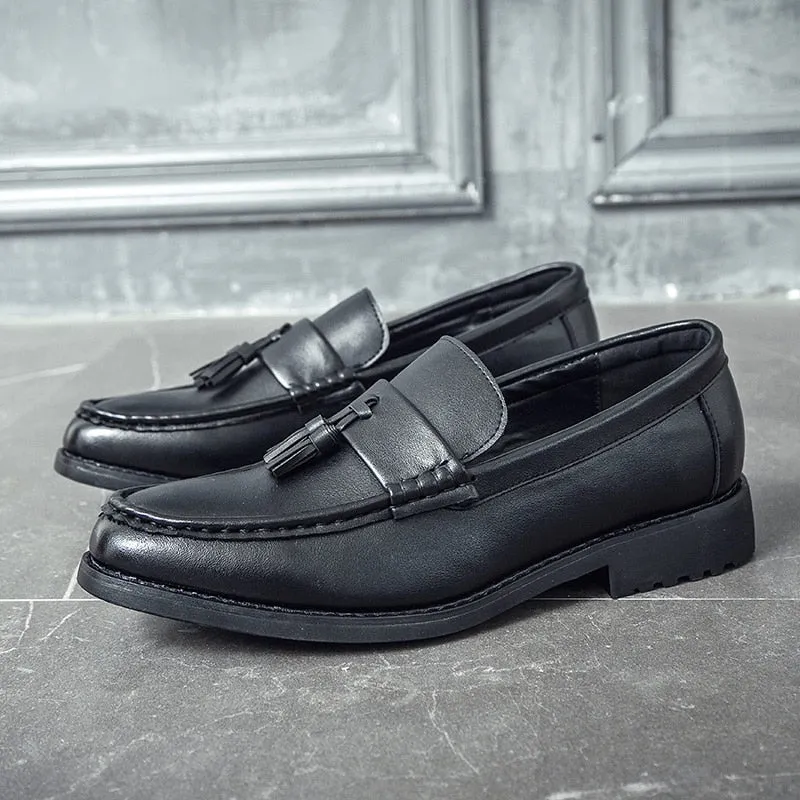 [Korean Style] High Quality Leather Tassel Loafers