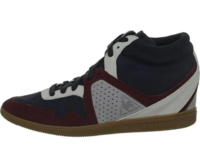 Le Coq Sportif scarpa da donna con rialzo Monge Heavy canvas 1311340 blu bordeaux