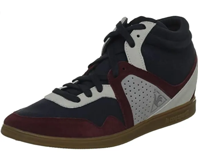 Le Coq Sportif scarpa da donna con rialzo Monge Heavy canvas 1311340 blu bordeaux