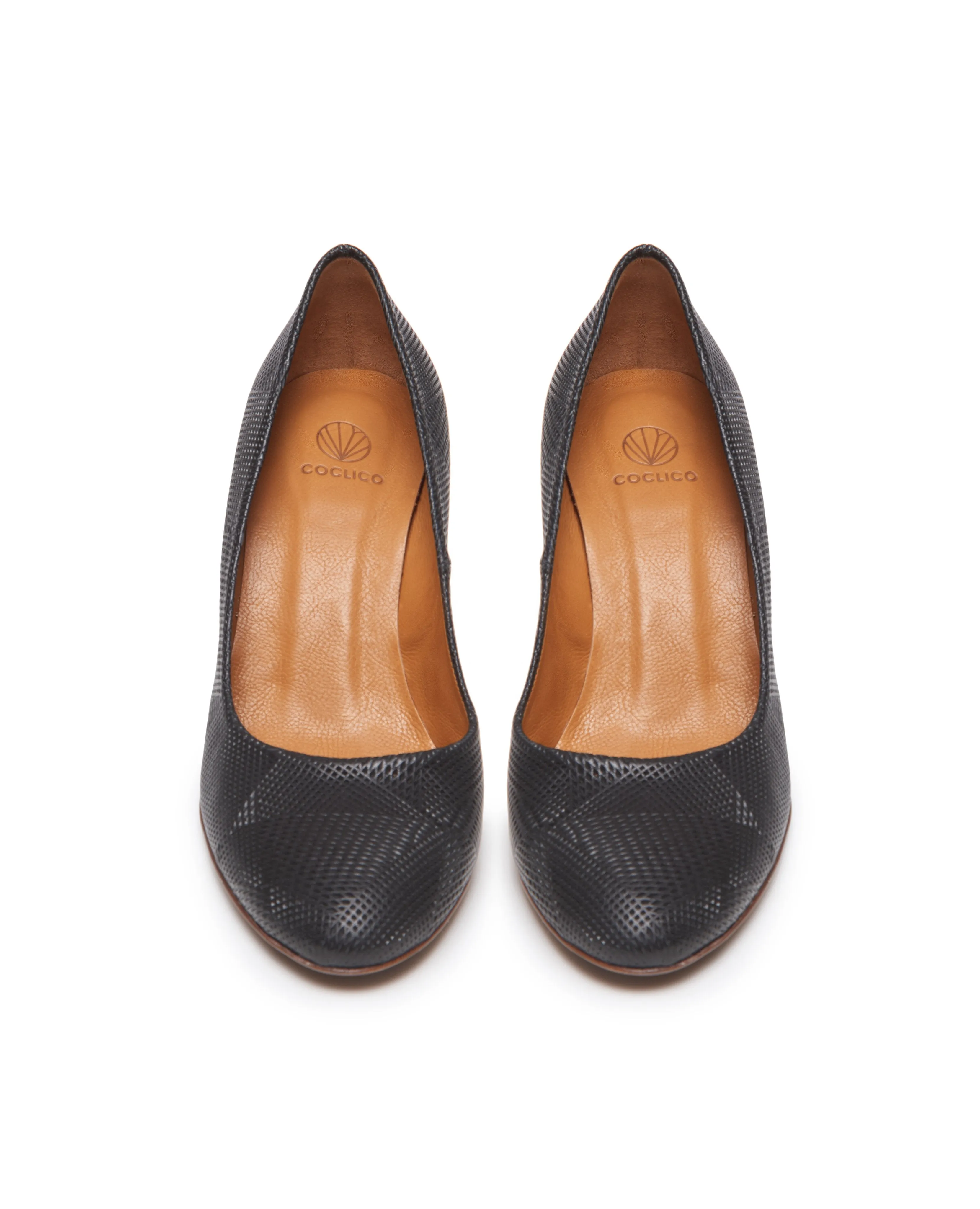 Lichi Heel - Prismanet Black Leather