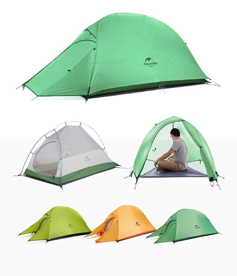 Lightweight Waterproof Camping Tent | Naturehike Upgraded Cloud-Up 1-2 Person