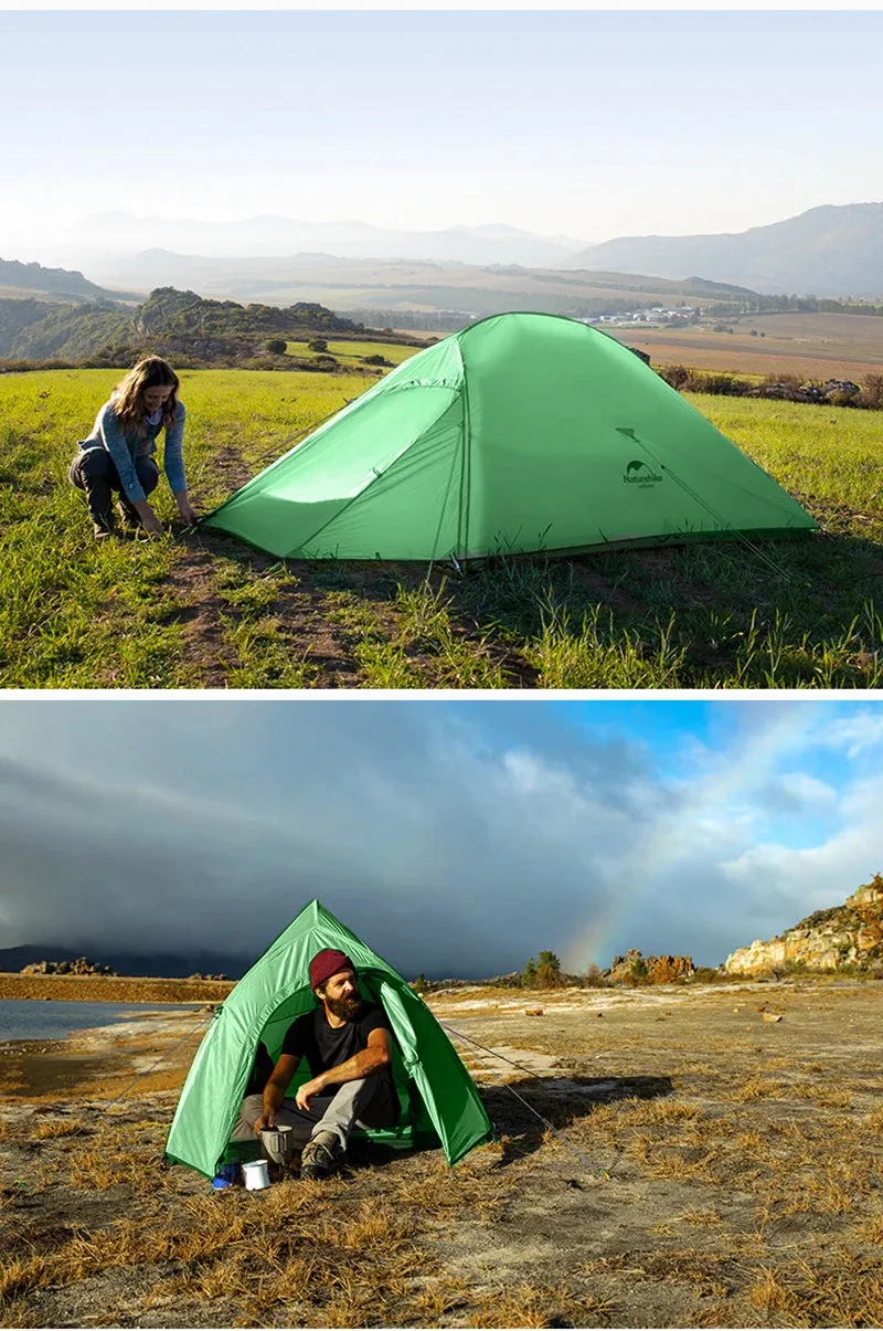 Lightweight Waterproof Camping Tent | Naturehike Upgraded Cloud-Up 1-2 Person