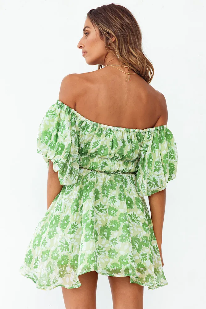 Love In The Sand Dress Green