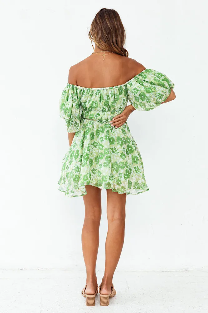 Love In The Sand Dress Green