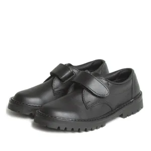 McKinlays Kids Rip Black Velcro School Shoe