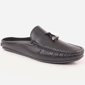 Men "CARLE" Square Toe Rubber Sole Moccasins