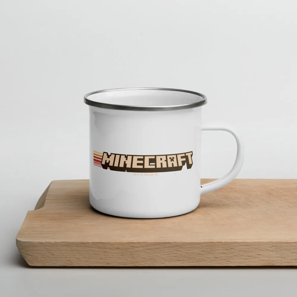 Minecraft Camping Adventure Club Enamel Campfire Mug