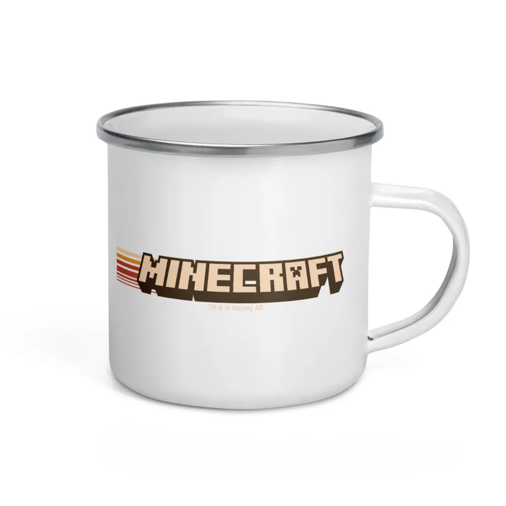 Minecraft Camping Adventure Club Enamel Campfire Mug